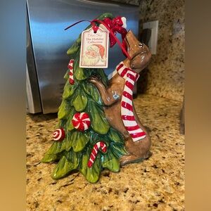 Blue Sky The Holiday Collection Christmas Tree with Dachshund Doxie Figurine